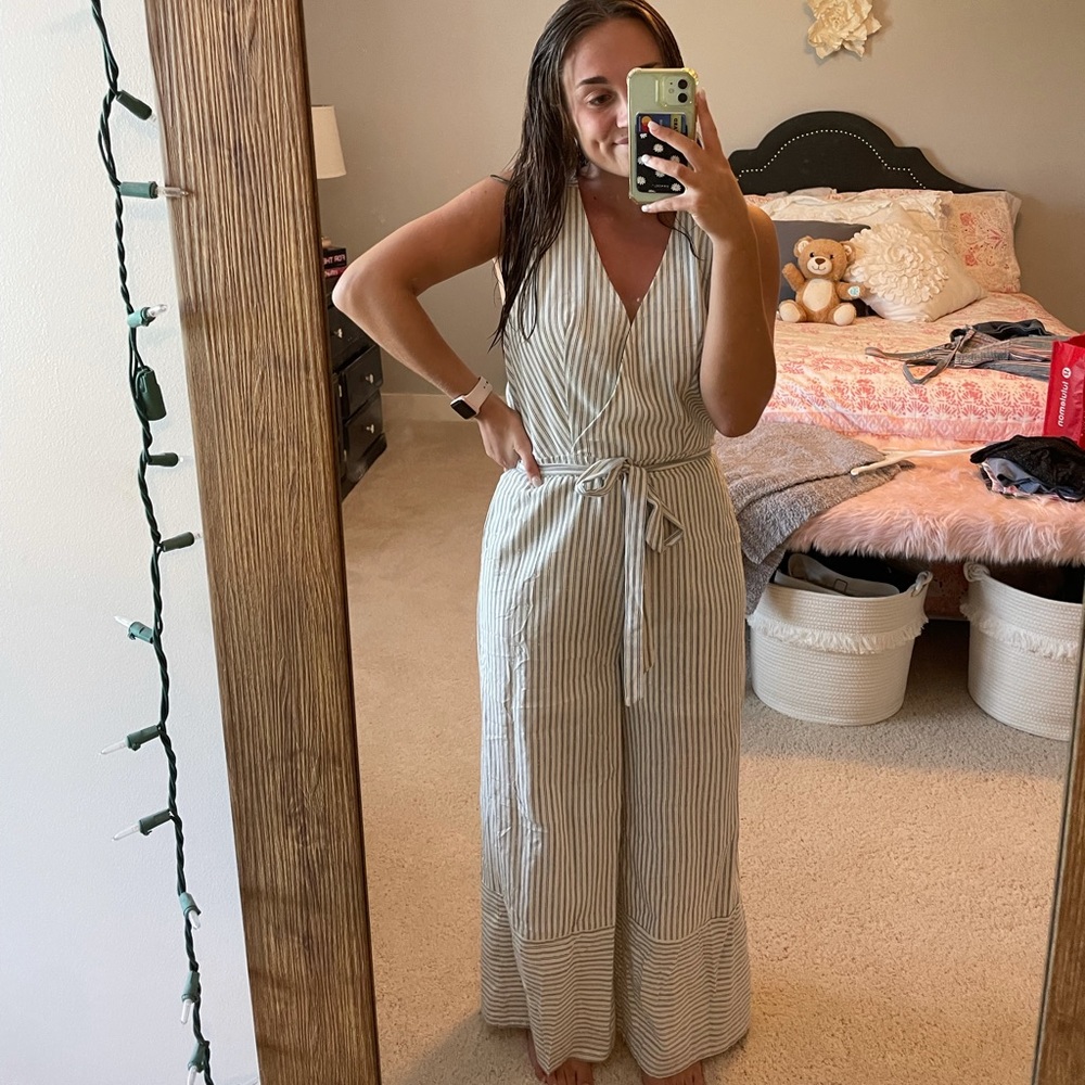 Winston Whitewash Stripe Jumpsuit